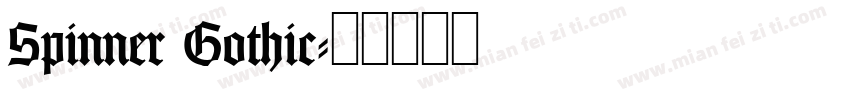 Spinner Gothic字体转换
